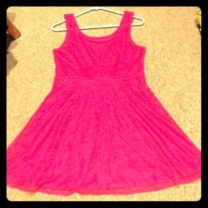 Pink A-line dress